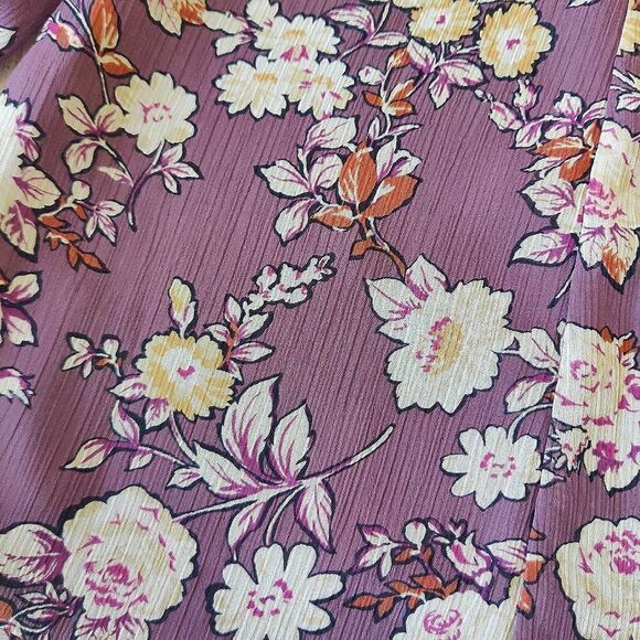 ASTR The Label floral ruffle long sleeve mini dress sz S - Picture 11 of 14